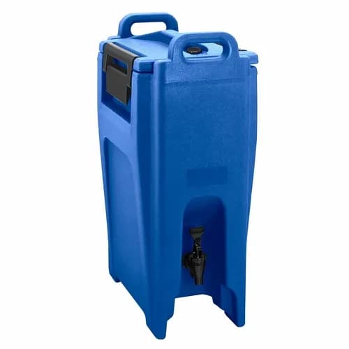 Cambro UC500186 Camtainer 5-1/4 Gallon Insulated Navy Blue Beverage Dispenser