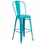 Flash Furniture ET-3534-30-POC-GG Copper Galvanized Steel Bar Stool — view 3