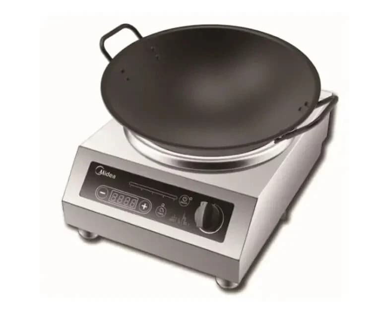 Horevo Global MIC3400WK Midea- 3400 Watt Single Hob Countertop Induction Wok Range (MIC3400WK)