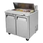 Turbo Air TSOS-3R-T Stainless Steel Double Tier Overshelf for Sandwich Prep Tables 36"W — view 3