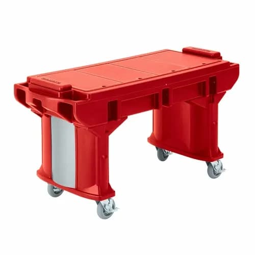 Cambro VBRTL6158 Versa Food Bar 5-Pan Hot Red Cold Food Serving Counter