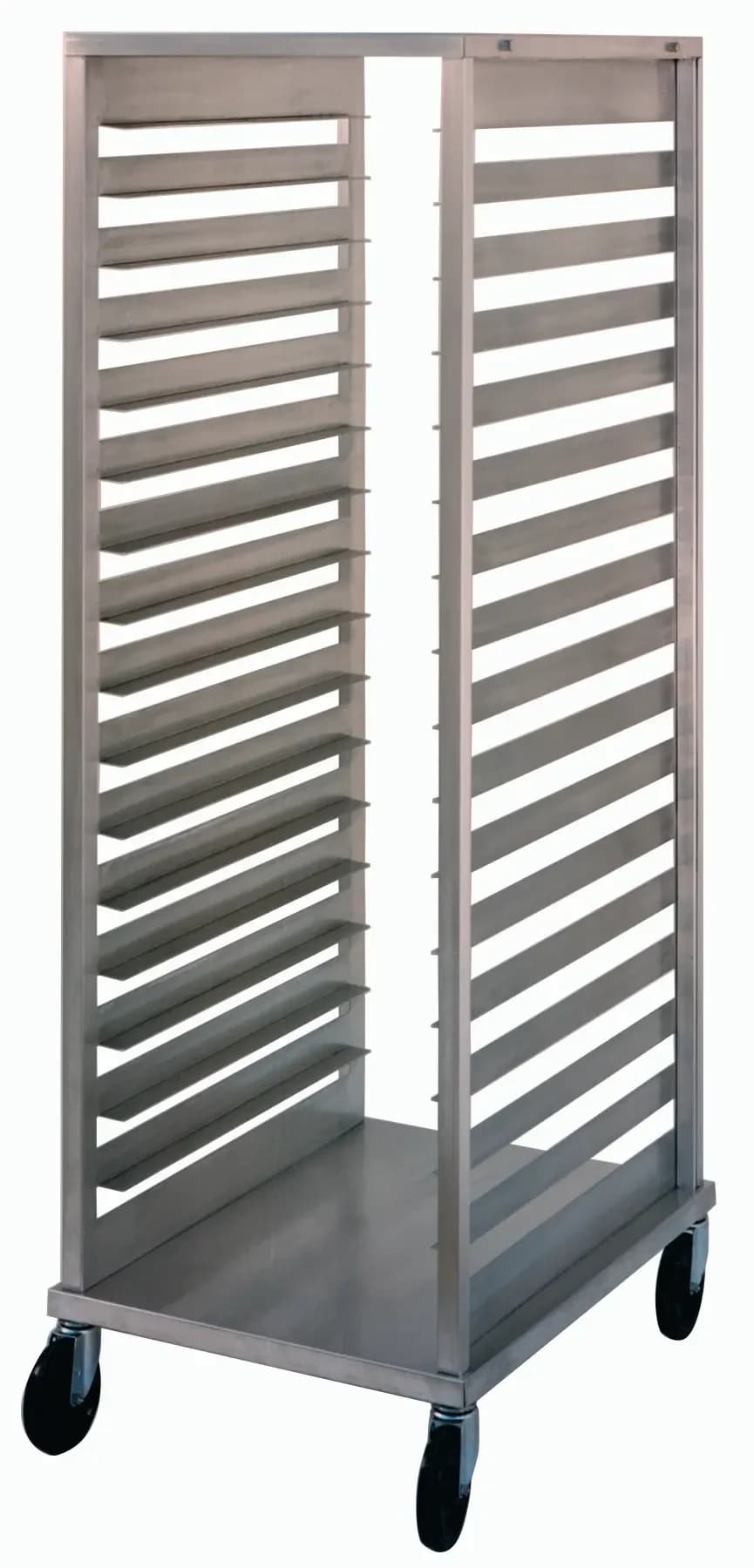 Nu-Vu SB-2 ® Portable Aluminum Pan Rack Single Width Knock-Down Style End-Loaded 17 Pan Capacity