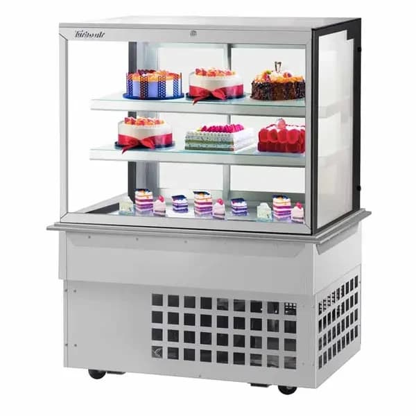 Turbo Air TBP48-54FDN-W Three Tier Refrigerated Drop In Bakery Display Case 48-7/8"W
