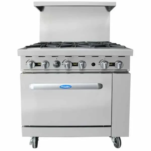 Atosa AGR-6B-NG Natural Gas 6-Burner Range-Standard Oven 36"W