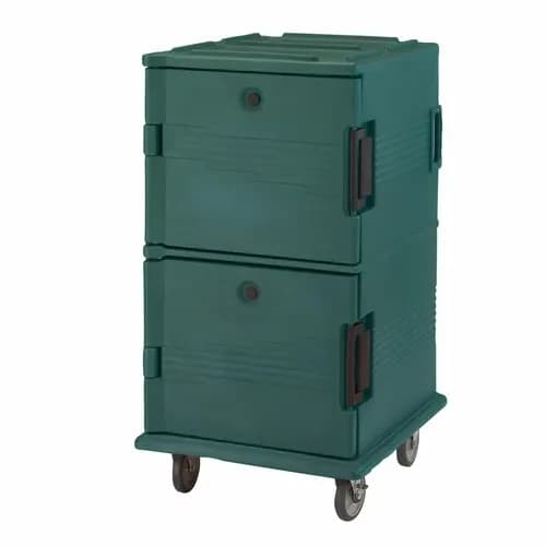 Cambro UPC1600SP192 Ultra Cam Cart Insulated Granite Green Front Loader Food Carrier