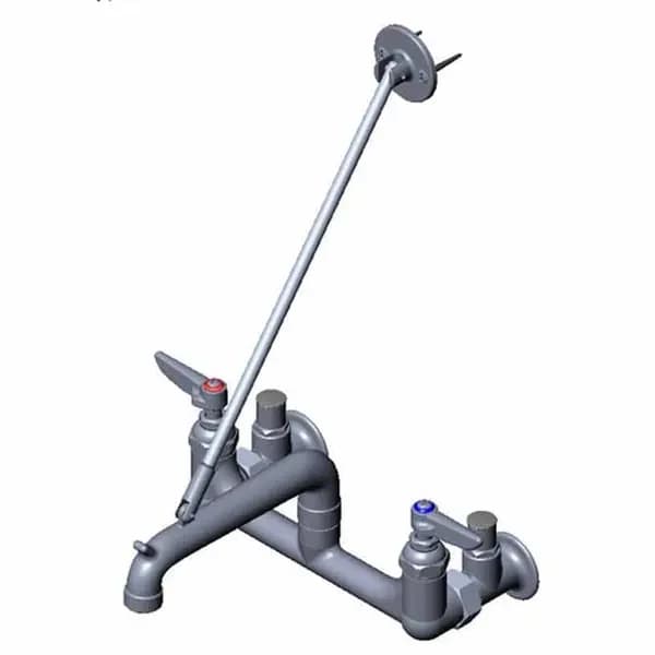 T&S Brass B-0661-RGH T&S 8" Wall Mount Service Sink Faucet