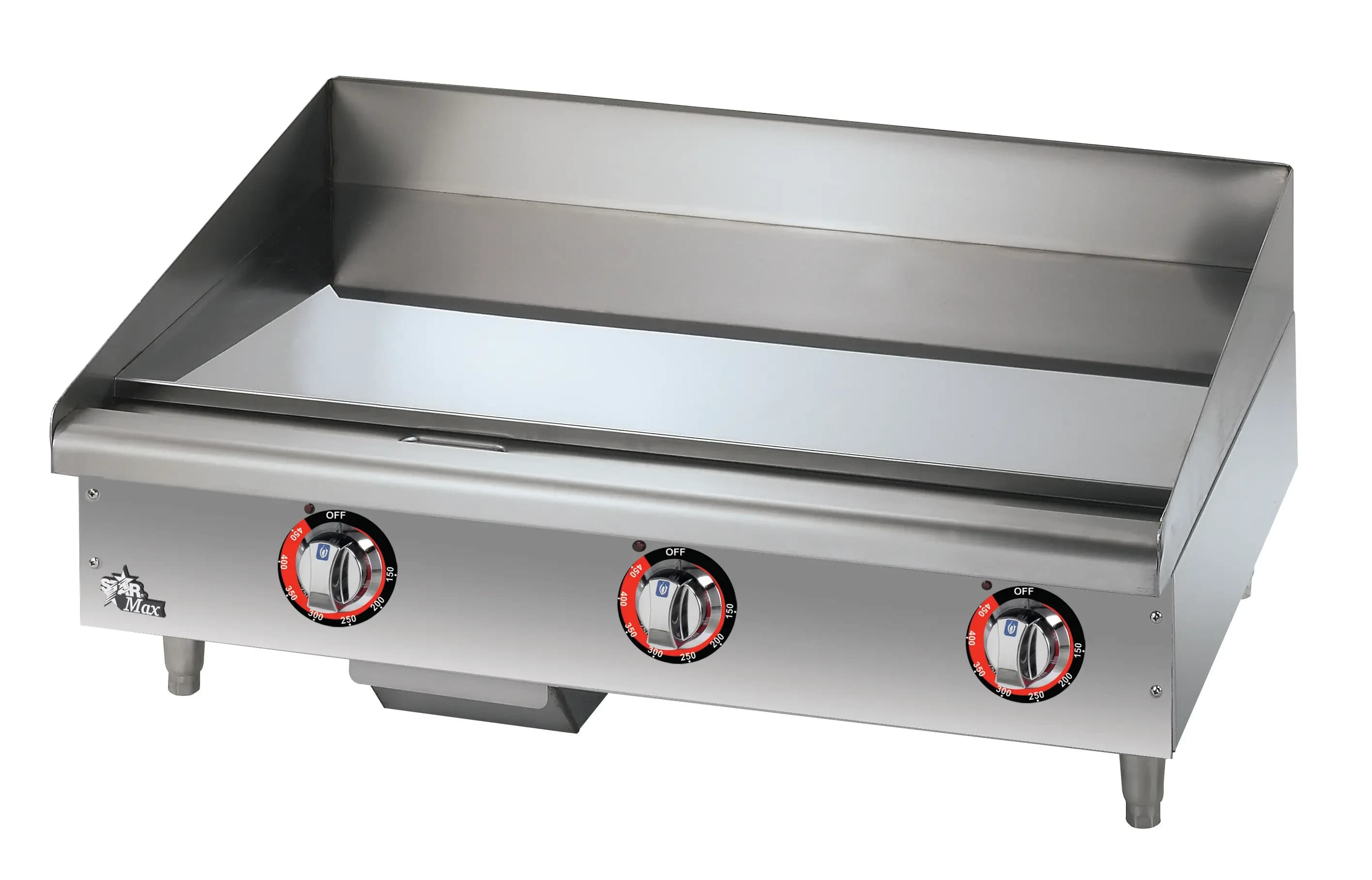 Star 536CHSF Star-Max® Series Electric Countertop Griddle 36 Inch Wide Electrical Snap-Action Thermostat Control Rectangle Chrome Plated 1 Inch Thick Plate Medium-Duty —... — view 2