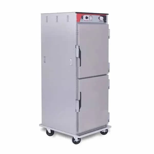 BevLes HTSS74W121 Insulated Solid Dutch Doors Full Height Heated Holding Cabinet 28"W