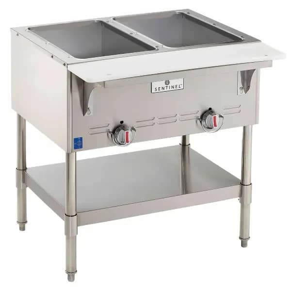 Sentinel SN-GBM-2LP 2-Well Liquid Propane Hot Food Steam Table 30-1/2"W