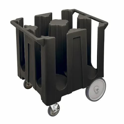 Cambro DC1225110 Polyethylene 4 Black Dish Caddy With 4 Dividers