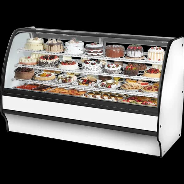 True TGM-R-77-SC/SC-W-W Refrigerated Glass Merchandiser, 77", White