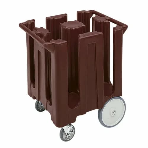 Cambro DC825131 Polyethylene 4 Dark Brown Dish Caddy With 4 Dividers