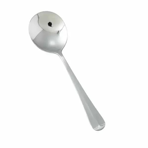 Winco 0015-04 Lafayette Bouillon Soup Spoons Heavy Weight 18/0 | Case of 12