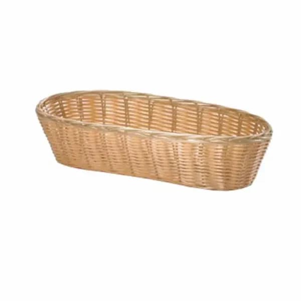 Tablecraft 1113W Natural Oblong Woven Basket 13" x 5" x 3 | Case of 12