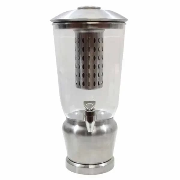 Tablecraft 7515 1-1/4 Gallon Cold Beverage Dispenser with Infuser and Ice Core