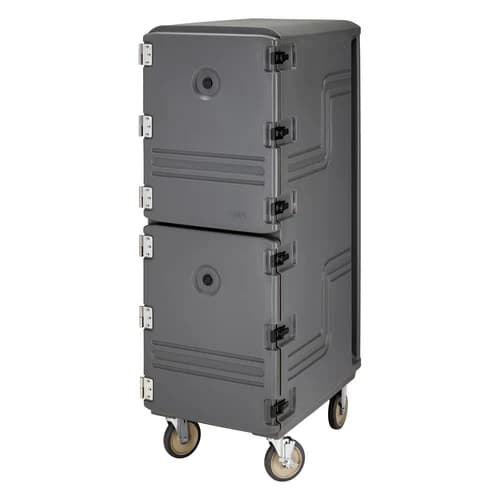 Cambro 1826DTC615 Camcart Insulated Charcoal Gray Front Loader Food Carrier