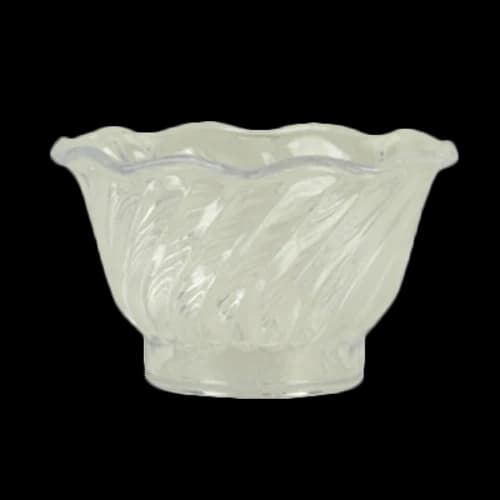 Thunder Group PLDs005C Clear Plastic Tulip Dish | Case of 12