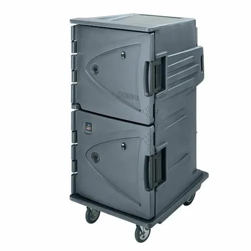 Cambro CMBH1826TBF191 Camtherm Granite Gray Hot Cart