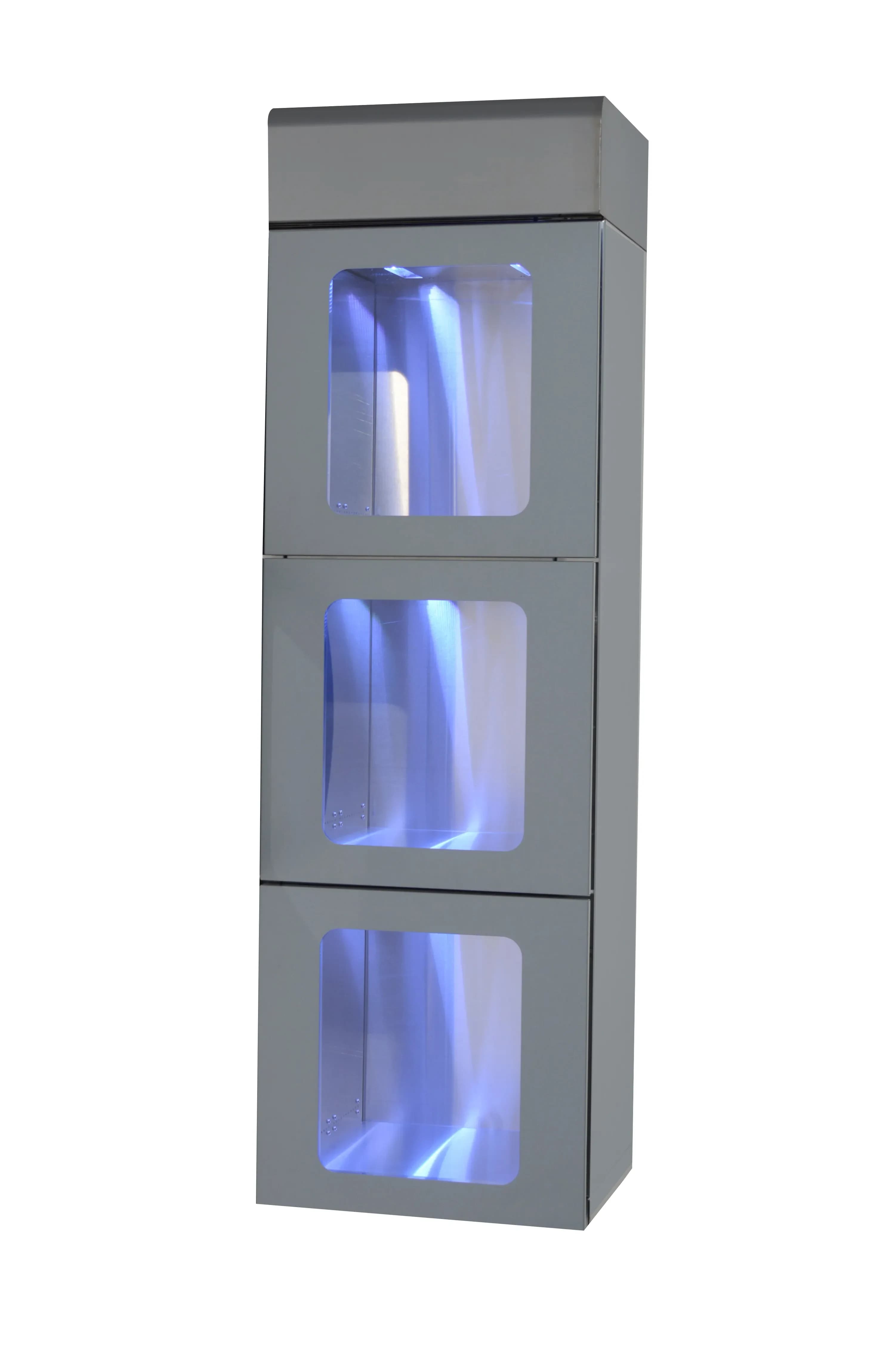 Carter-Hoffmann PUCA-13SAOL ® PUC® Series Freestanding Mobile Order Pickup Locker 3 Ambient Cubbies — 120V, 1PH