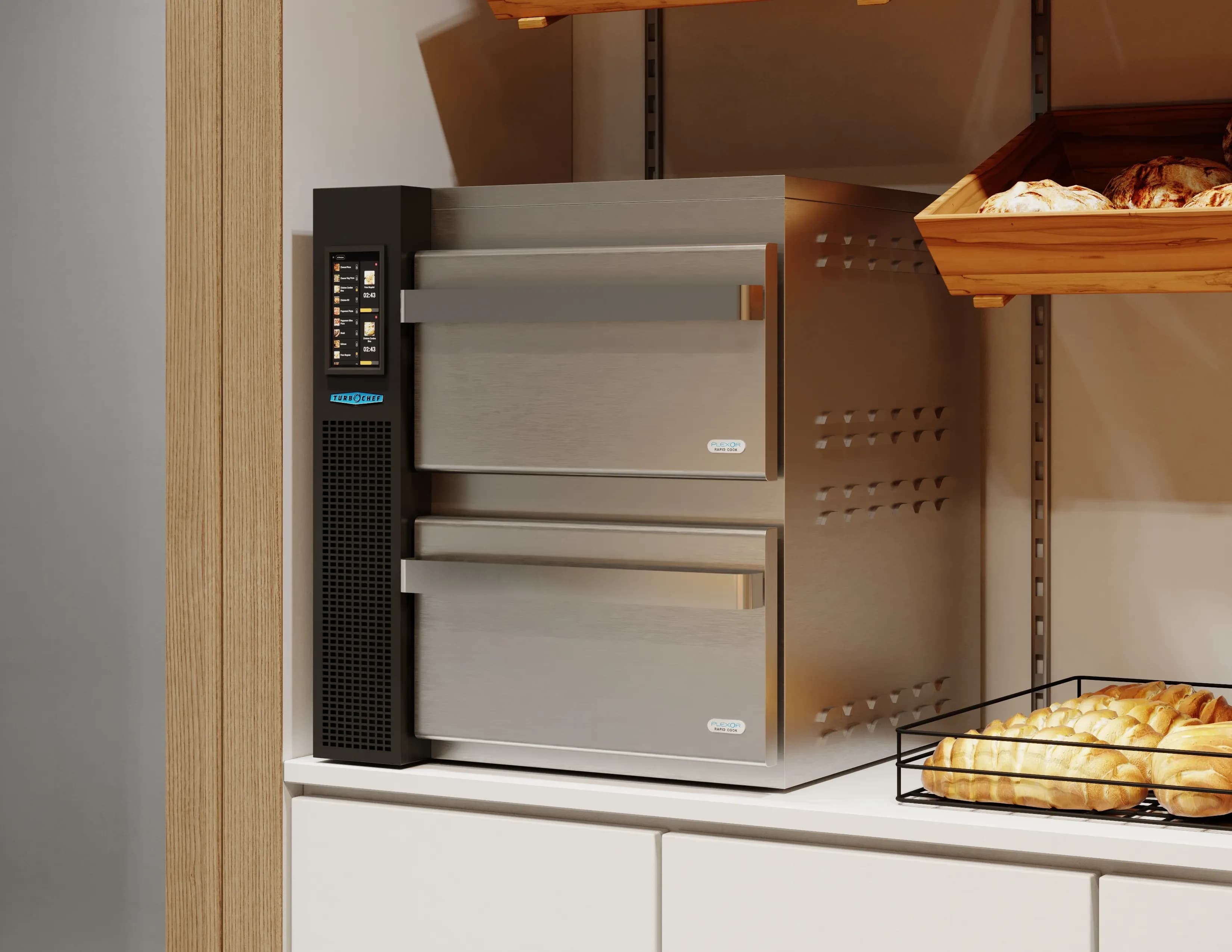 TurboChef™ PLEXOR M2 Countertop High Speed Oven Ventless Impingement Cooking 2 Ovens — 208/240V, 1PH — view 7