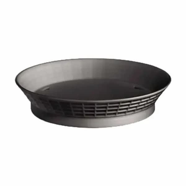 Tablecraft 15759BK Black Round Platter Basket 9" x 1-3/4" | Case of 12