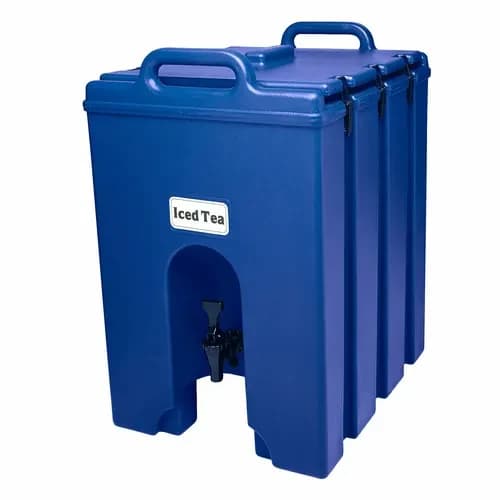 Cambro 1000LCD186 Camtainer 11-3/4 Gallon Insulated Navy Blue Beverage Dispenser