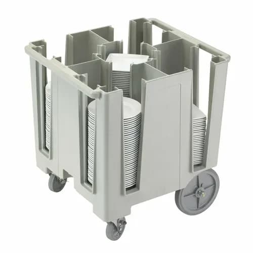 Cambro DCS950480 Polyethylene 5 Speckled Gray Dish Caddy With 5 Dividers