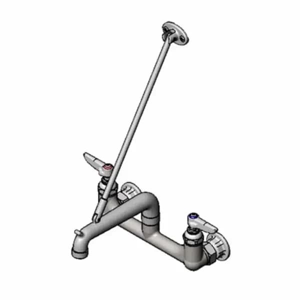 T&S Brass B-0660-POL T&S 8" Wall Mount Service Sink Faucet