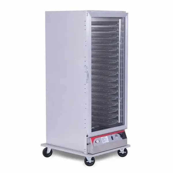 BevLes PICA70-32-A-4R1 Non-Insulated Clear Door Full Height Proofing Cabinet 29"W