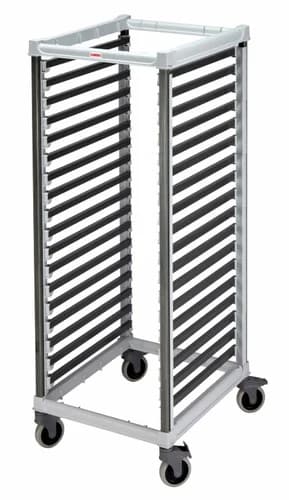Cambro UGNPR21F36480 Camshelving 18-Full Size Speckled Gray Food Pan Trolly 32-1/8"W X 25-3/8"L X 67-1/5"H