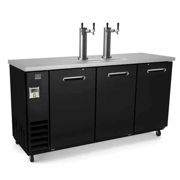 Kelvinator KCHBBD3D2T 3-Keg Direct Draw Beer Dispenser 73-1/8"W — view 2