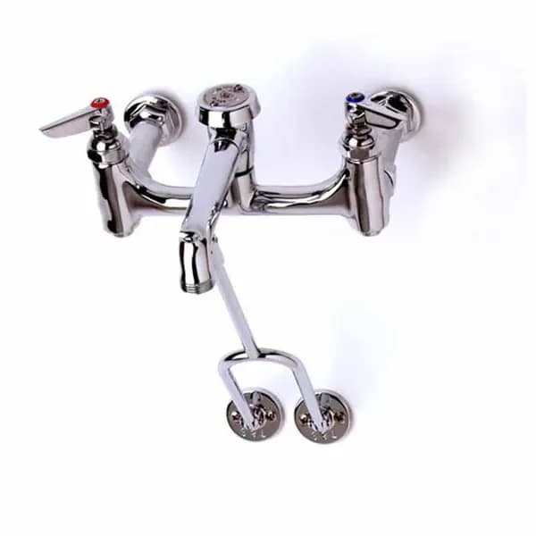 T&S Brass B-0655-BSTP T&S 8" Wall Mount Service Sink Faucet