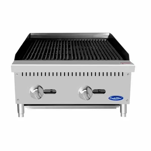 Atosa ATCB-24 Gas 70,000 BTU Lava Rock Charbroiler 24"W