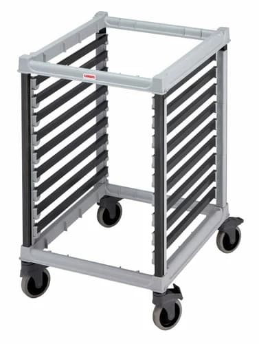 Cambro UGNPR21H18480 Camshelving 8-Full Size Speckled Gray Food Pan Trolly 32-1/8"W X 25-3/8"L X 40"H