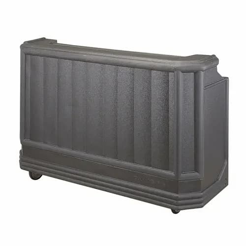 Cambro BAR730191 Cambar Granite Gray Portable Bar 7-Bottle Speed Rail Portable Bar 72-3/4"W X 26"D X 48"H