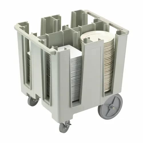 Cambro DCS1125480 Polyethylene 4 Speckled Gray Dish Caddy With 4 Dividers