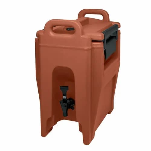 Cambro UC250402 Camtainer 2-3/4 Gallon Insulated Brick Red Beverage Dispenser