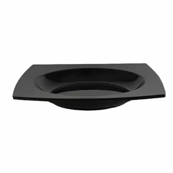 Thunder Group 63010BK Classic Black 22 oz. Square Melamine Bowl | Case of 12