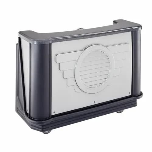 Cambro BAR730DS667 Cambar Manhattan Portable Bar 7-Bottle Speed Rail Portable Bar 77-5/8"W X 28-1/2"D X 47-1/2"H