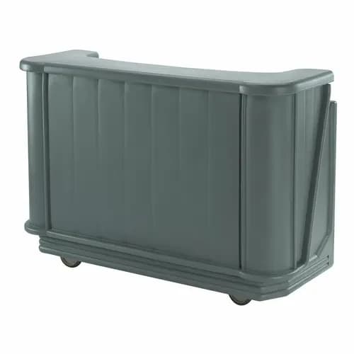 Cambro BAR650191 Cambar Granite Gray Portable Bar 7-Bottle Speed Rail Portable Bar 67-1/2"W X 28-1/2"D X 47-1/2"H