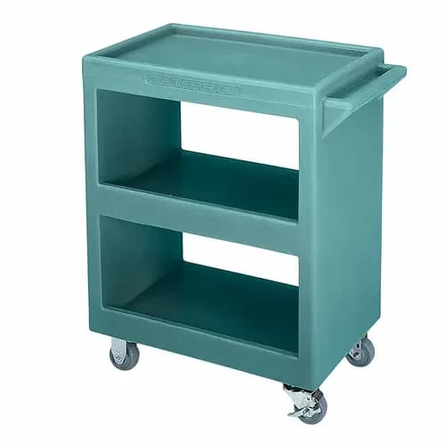 Cambro BC225401 3-Shelf 350 Lb. Capacity Slate Blue Utility Bus Cart