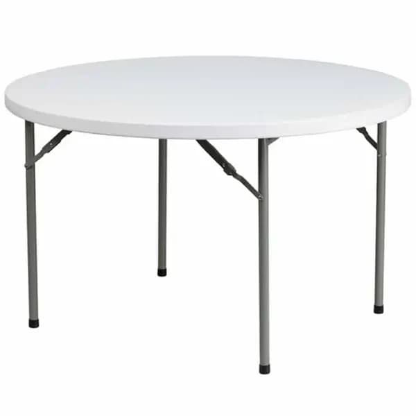 Flash Furniture DAD-YCZ-122R-GG 48" Granite White Plastic Top Folding Table