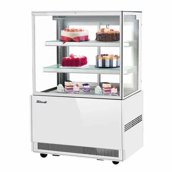 Turbo Air TBP36-54FN-W Refrigerated White Bakery Display Case 35-3/8"W