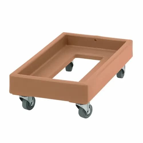 Cambro CD1327157 Camdolly Open Frame Coffee Beige Food Carrier Dolly