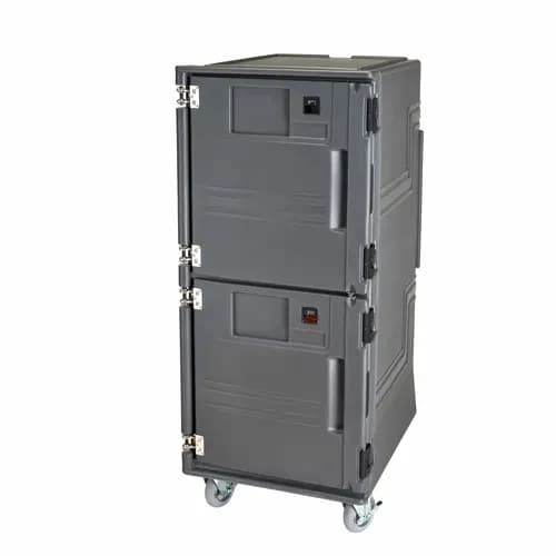 Cambro PCUCCSP615 Pro Cart Ultra Electric Charcoal Gray Cold Front Loader Food Carrier