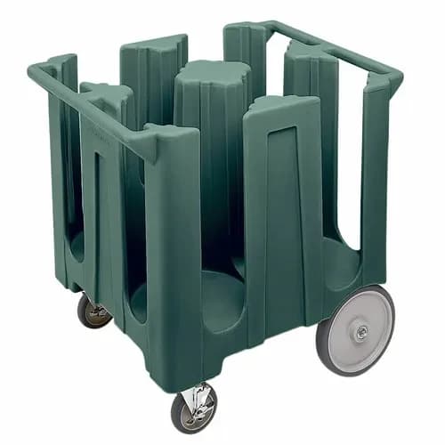 Cambro DC1225191 Polyethylene 4 Granite Gray Dish Caddy With 4 Dividers