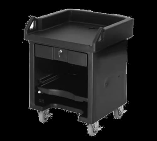 Cambro VCS110 Versa Black Cash Register Cart 32-1/4"W