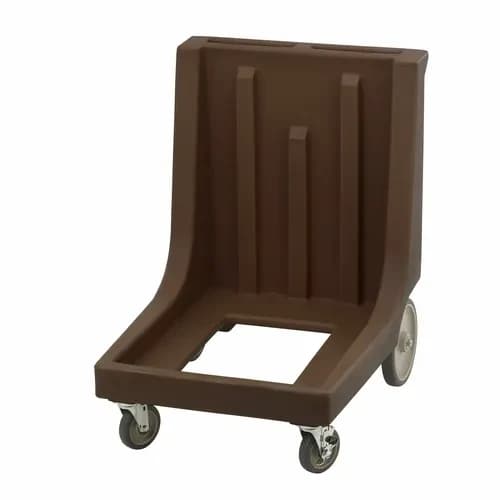 Cambro CD1826MTCHB131 Camdolly Open Frame Dark Brown Food Carrier Dolly With Handle