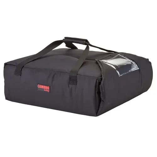Cambro GBPP216110 Gobag Black Pizza Delivery Bag 17-1/4" X 17-1/2" X 7-1/2"