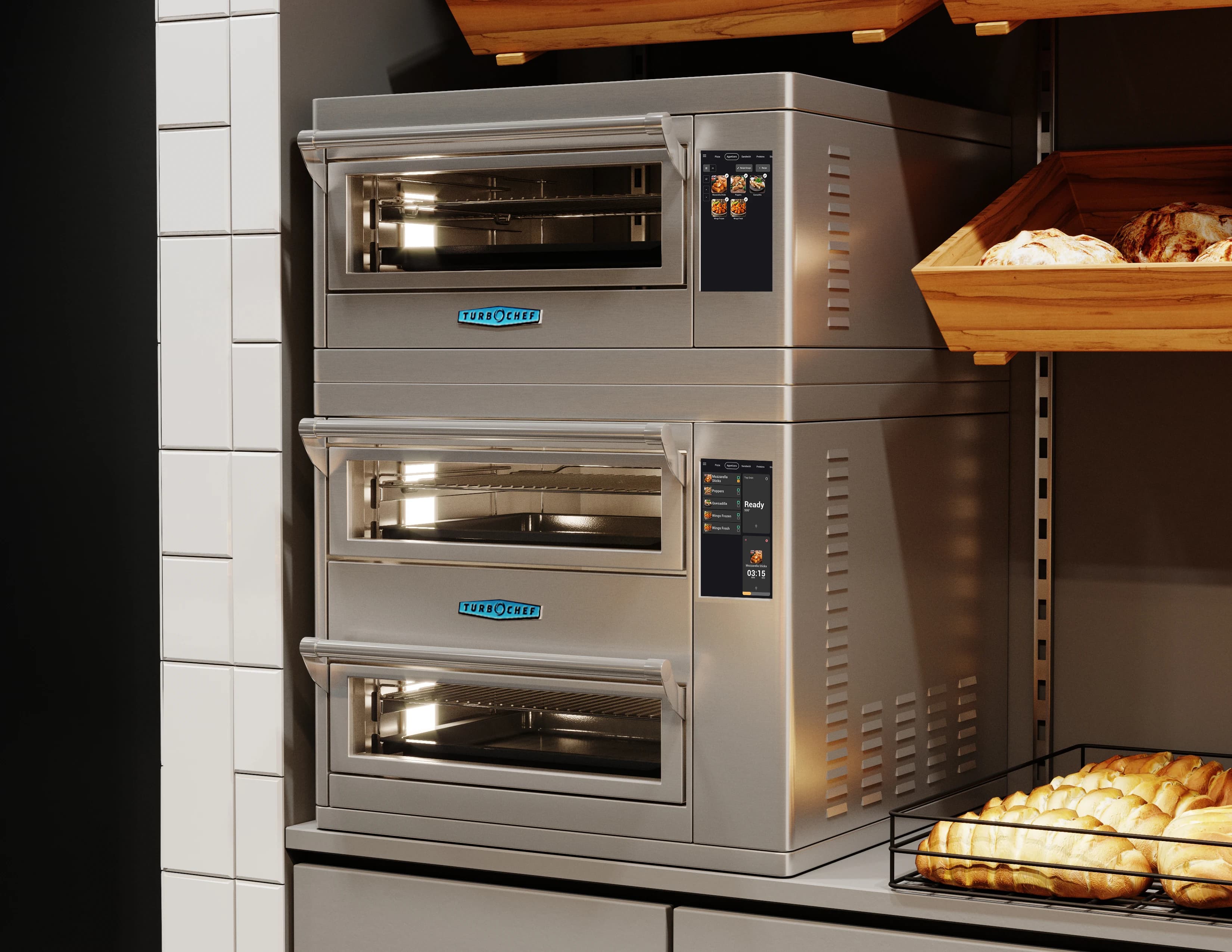 TurboChef™ Double Batch Countertop High Speed Oven Ventless Impingement Cooking 2 Ovens — 208/240V, 3PH — view 3